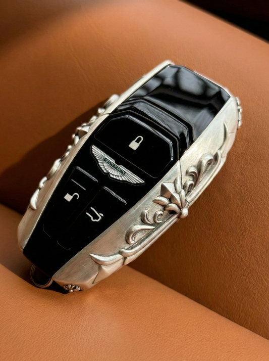 Chrome Hearts Inspired 925 Silver Aston Martin Key Case (Premium Metal Cover)