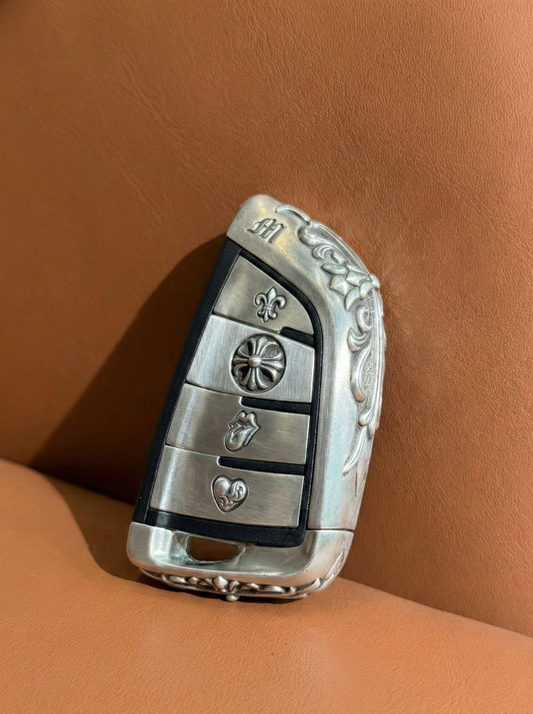 Chrome Hearts Inspired 925 Silver BMW Key Case (G-Series | 2 Styles)